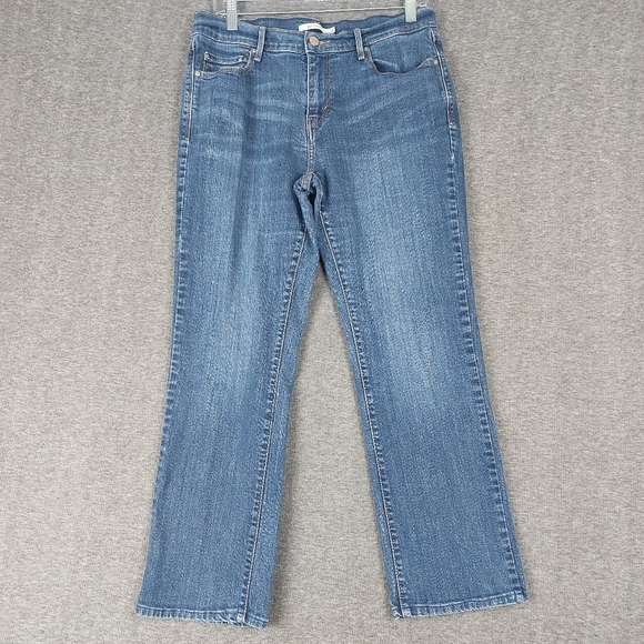 Levi's Denim - LEVI'S 505 STRAIGHT JEANS WOMENS BLUE MEDIUM WASH DENIM PANTS SIZE 10 30×32